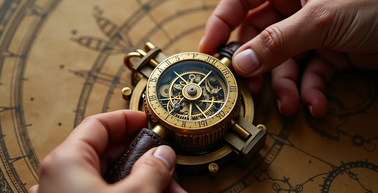 Mains entremêlées travaillant ensemble sur un mécanisme complexe